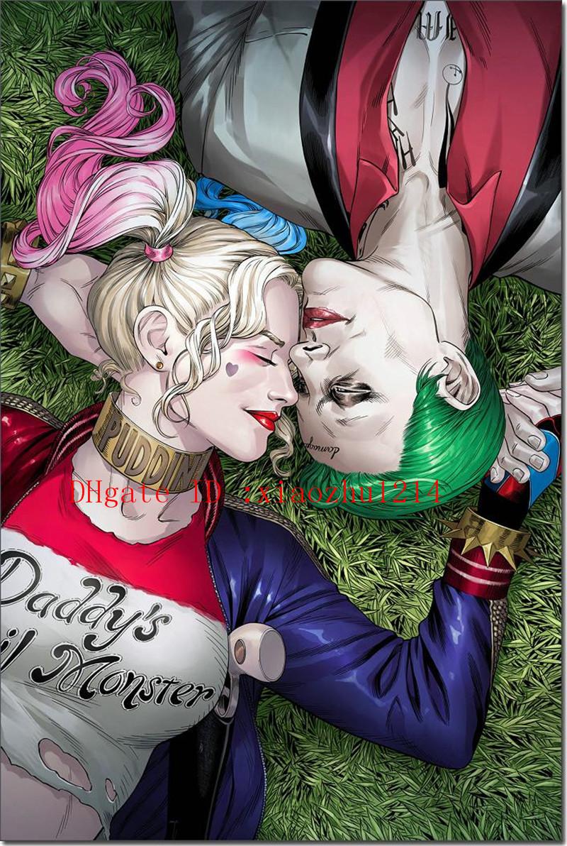 800x1192 2018 Harley Quinn Amp Joker, Home Decor Hd Printed Modern Art - Harley And Joker Painting