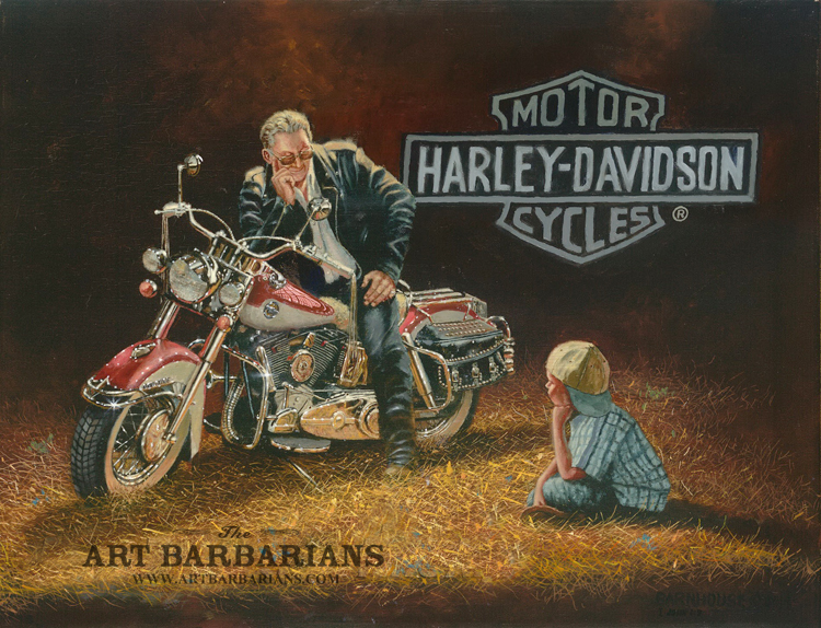 750x574 Wildlife Art Prints Plus Original Paintings With A Wide Selection - Harley Davidson Painting