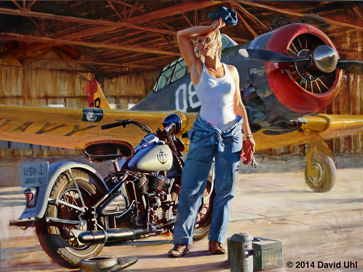 750x562 Jessi Uhl Studios - Harley Painting
