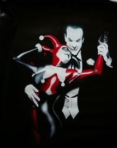 238x300 Joker Amp Harley Quinn Oil Painting 40x28inches Not A Print - Harley Painting