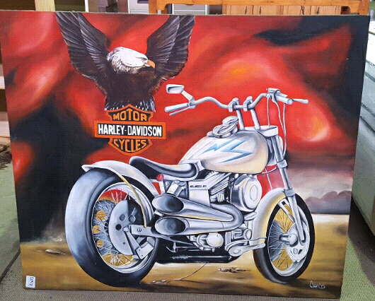 530x426 Large Harley Davidson Painting For Sale Pietermaritzburg - Harley Painting
