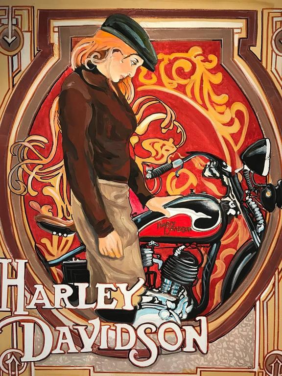 576x768 Clive Fredriksson - Harley Painting