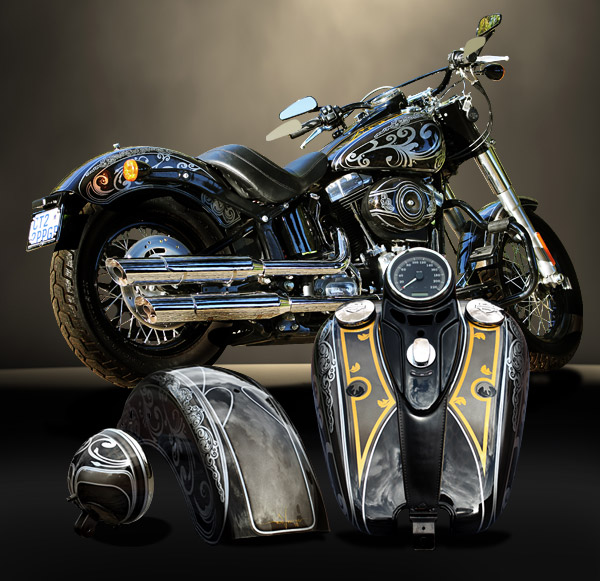 600x581 Custom Paint Amp Airbrushing Projects - Harley Painting