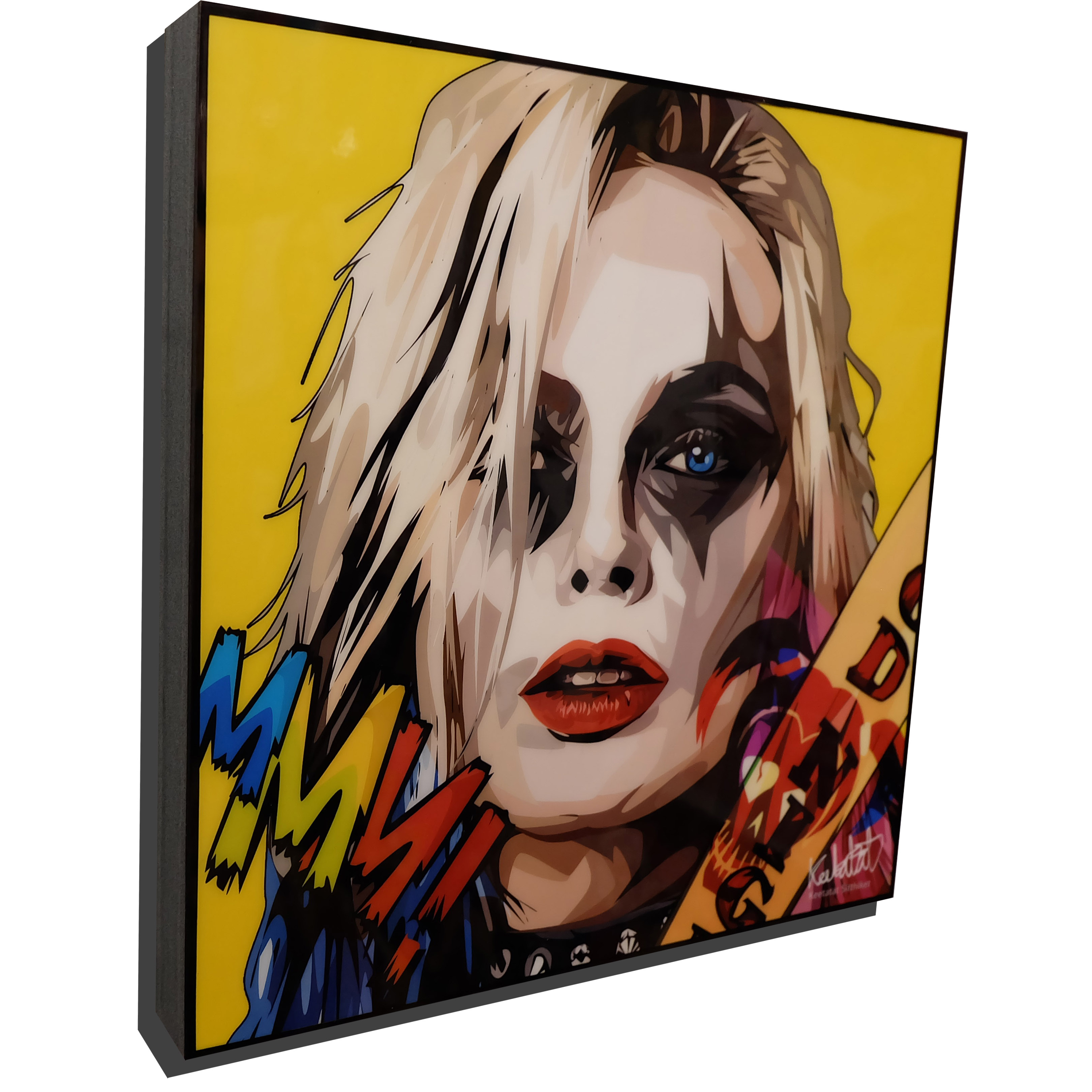 3240x3240 Harley Quinn Suicide Squad Poster Mmm - Harley Quinn Abstract Painting