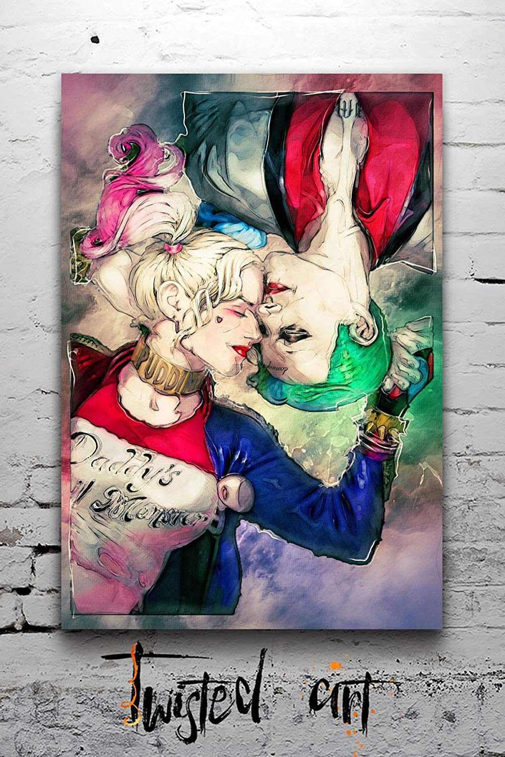 1002x1500 Harley Quinn The Joker Batman Suicide Squad Modern - Harley Quinn Abstract Painting