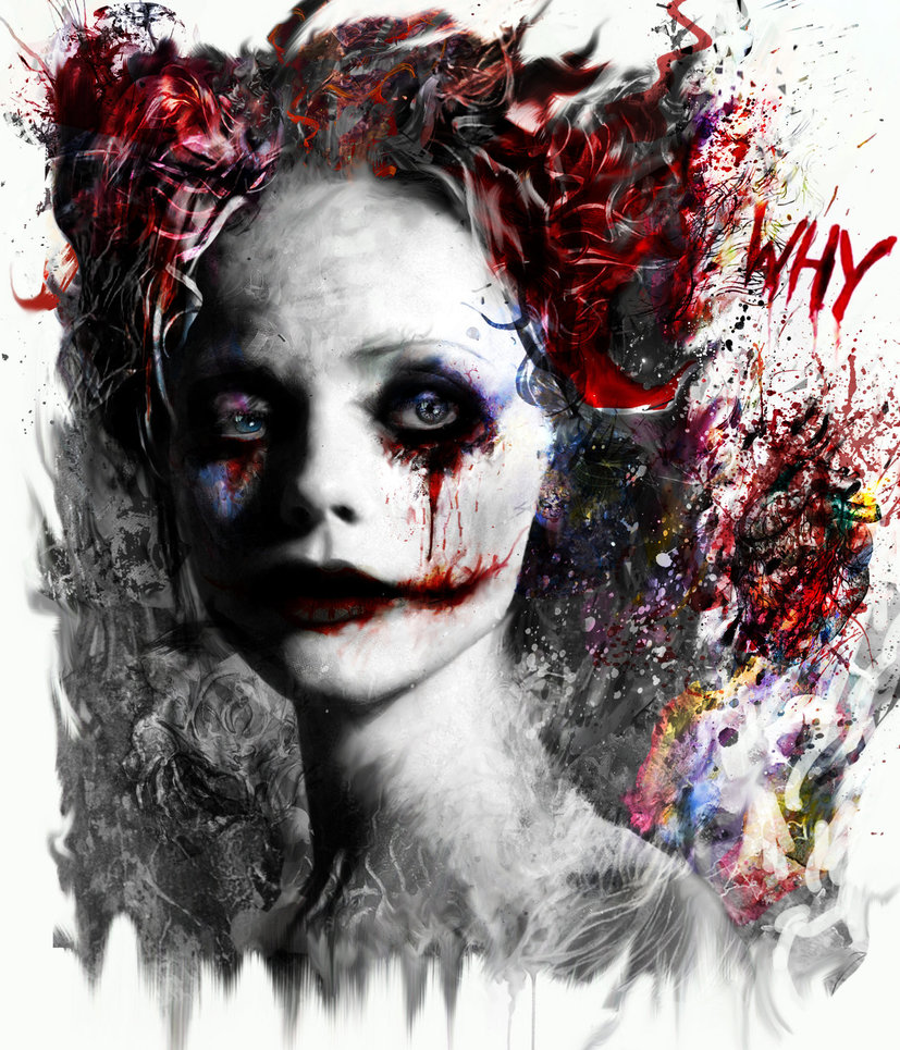 827x965 Harley Quinn By Ururuty - Harley Quinn Abstract Painting