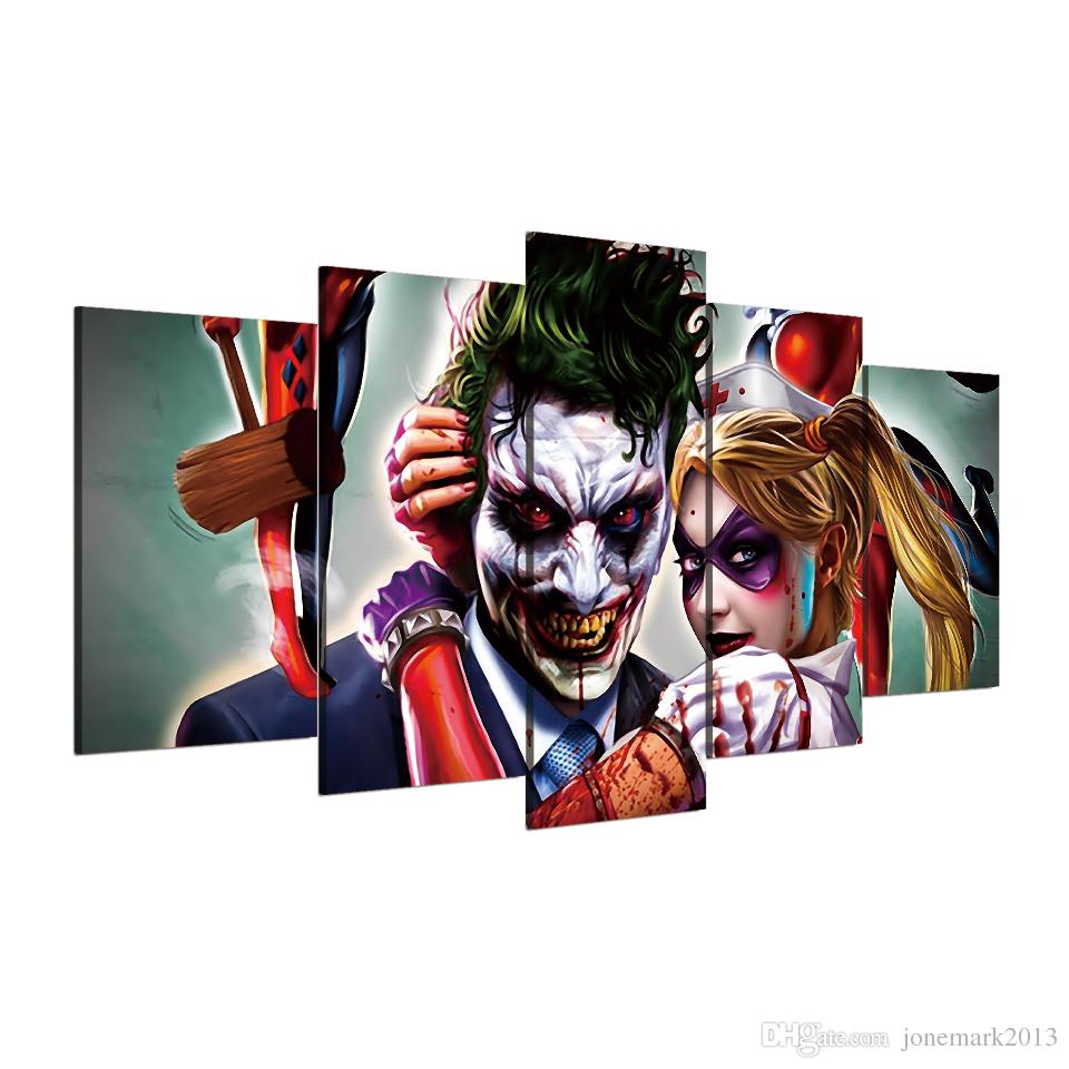 960x960 Online Cheap Framed Hd Printed Joker Harley And Quinn Picture Kid - Harley Quinn Abstract Painting