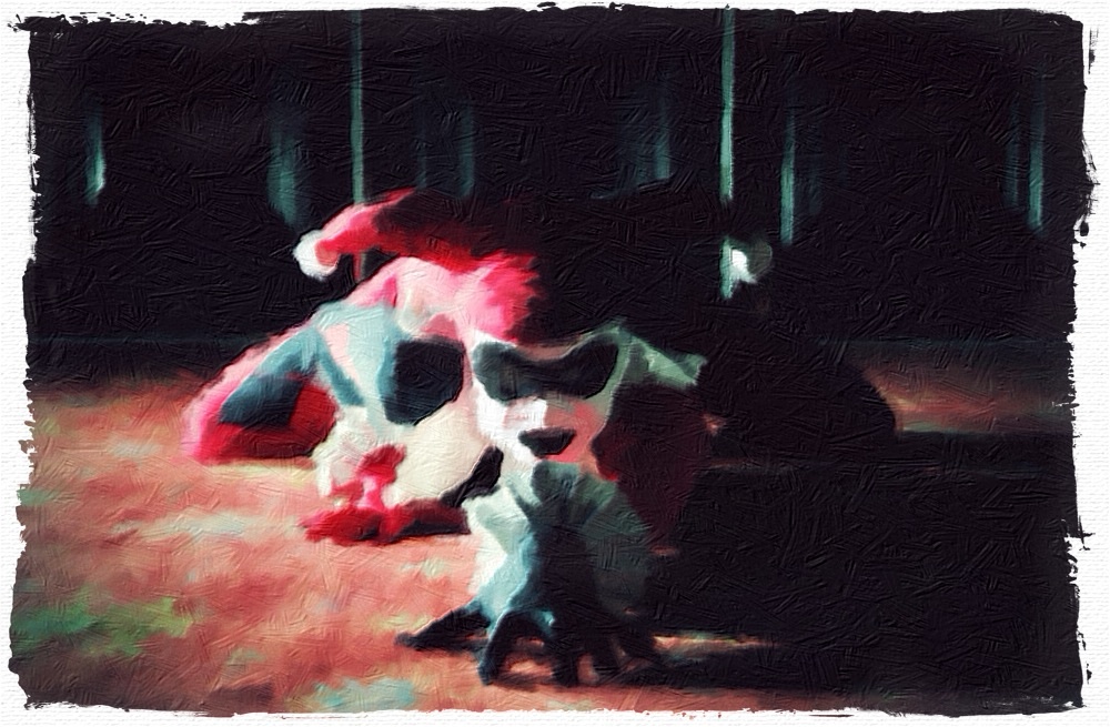 1000x655 Harley Quinn Abstract Oil By Hernandez Henson - Harley Quinn Abstract Painting