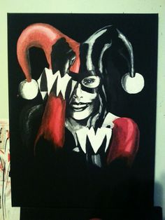236x314 John Yandall (Jdyandall) - Harley Quinn Acrylic Painting