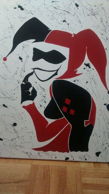 364x648 Harley Quinn - Harley Quinn Acrylic Painting