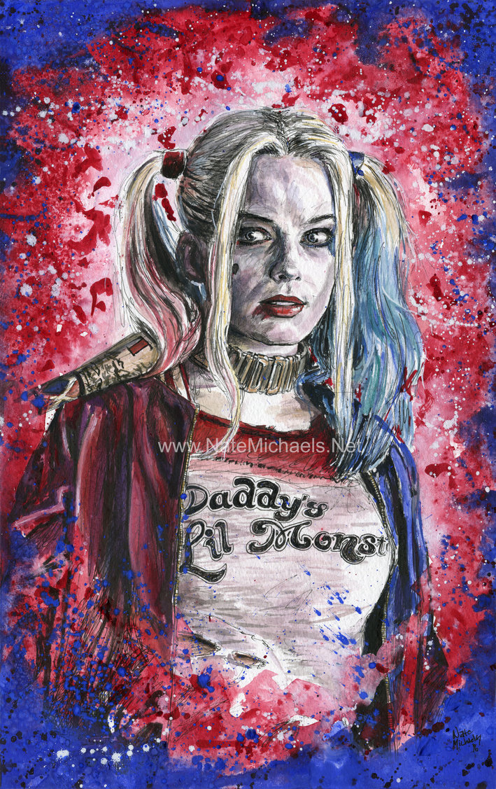 709x1127 Harley Quinn - Harley Quinn Acrylic Painting
