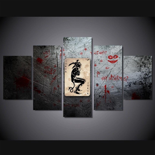640x640 Buy 5 Panels Wall Art Suicide Squad Harley Quinn - Harley Quinn Joker Painting