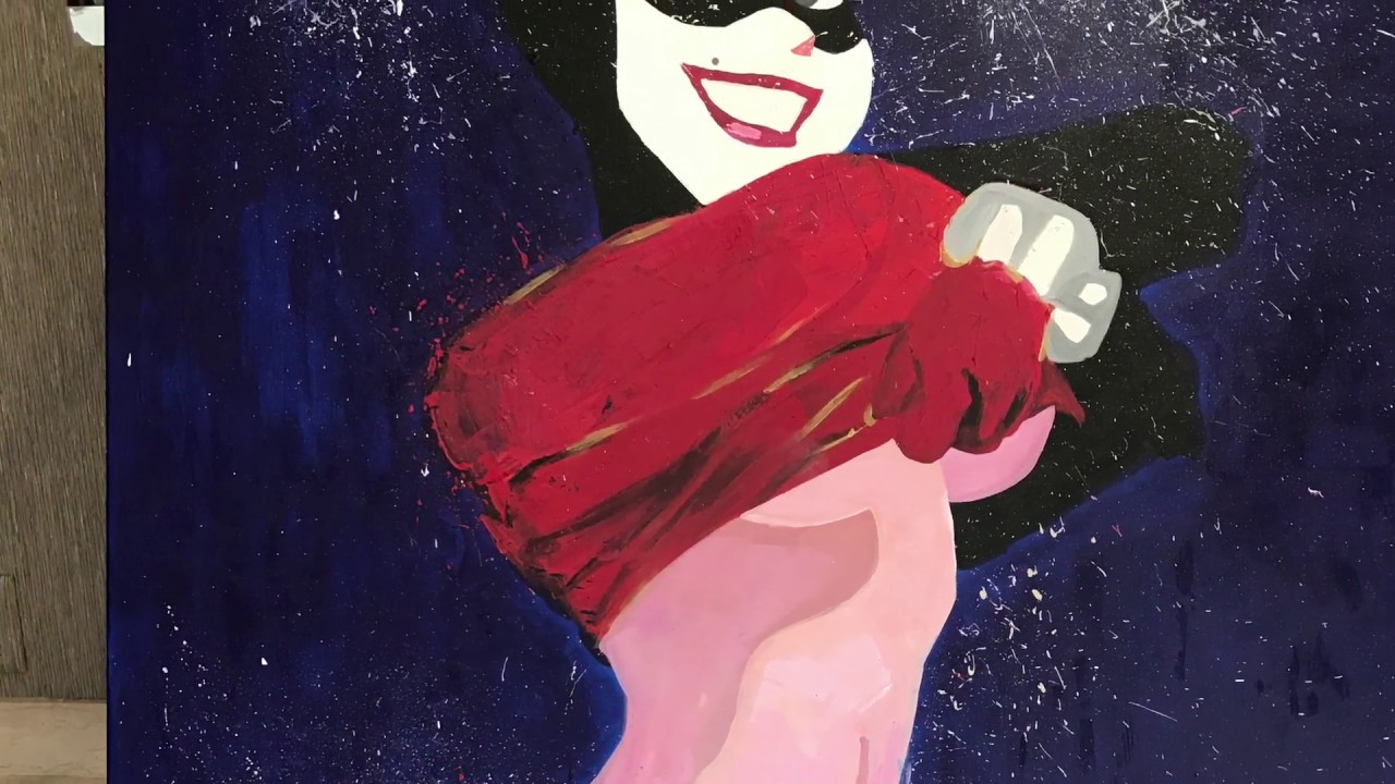 1280x720 Harley Quinn Oil Painting By Googoo Girl - Harley Quinn Painting