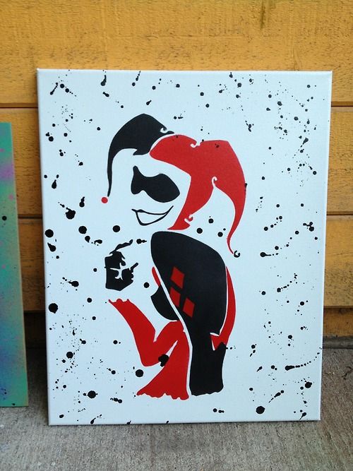 500x667 Harley Quinn Painting. Projects To Try Harley - Harley Quinn Painting