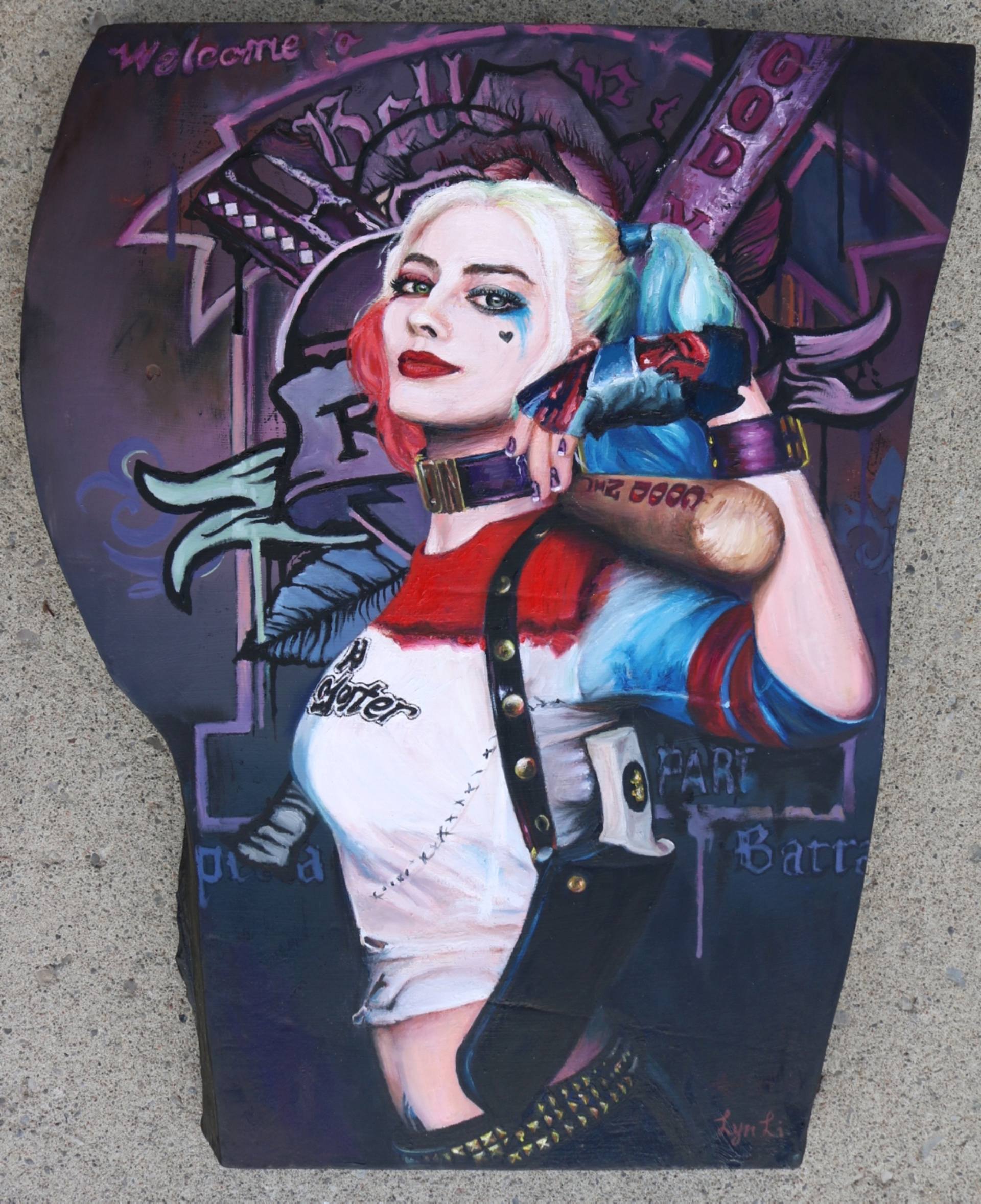 1920x2356 Saatchi Art Harley Quinn Painting By Lyn Li - Harley Quinn Painting