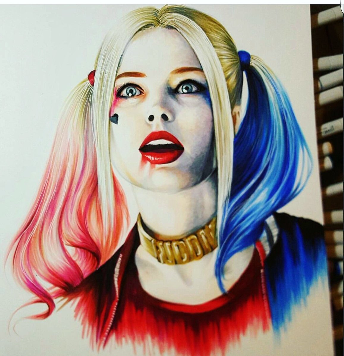 1157x1200 Carlos Gzz On Twitter Best Part - Harley Quinn Painting