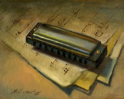 425x342 Harmonica Painting - Harmonica Painting
