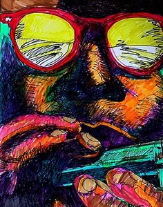 236x300 Lucio Ranucci Harmonica Player 1968 Music And The Arts - Harmonica Painting