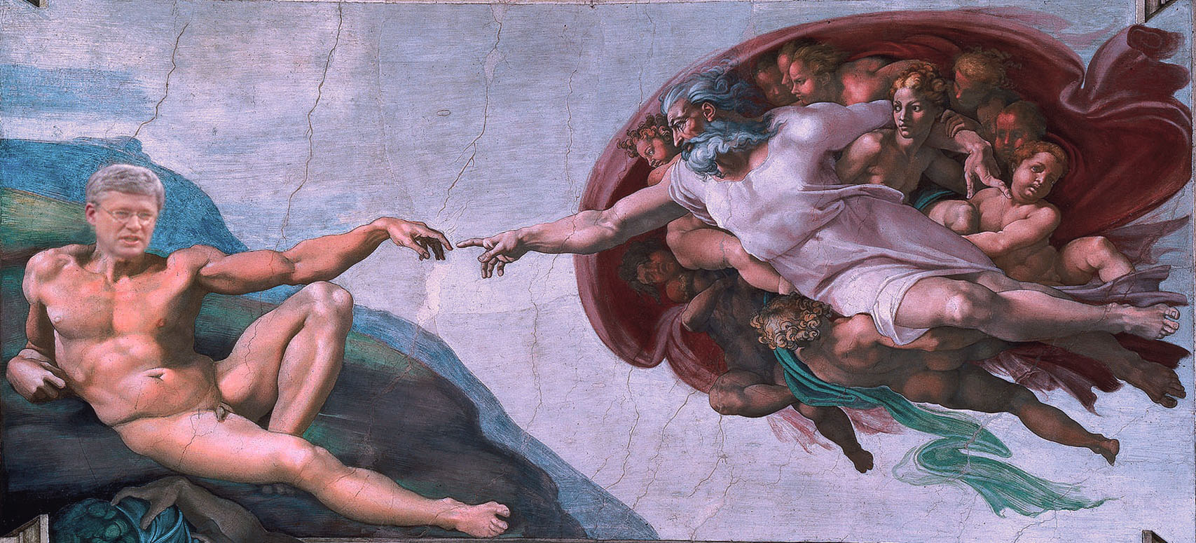 1707x775 Stephen Harper Photo Challenge Nader Sabahi - Harper Painting