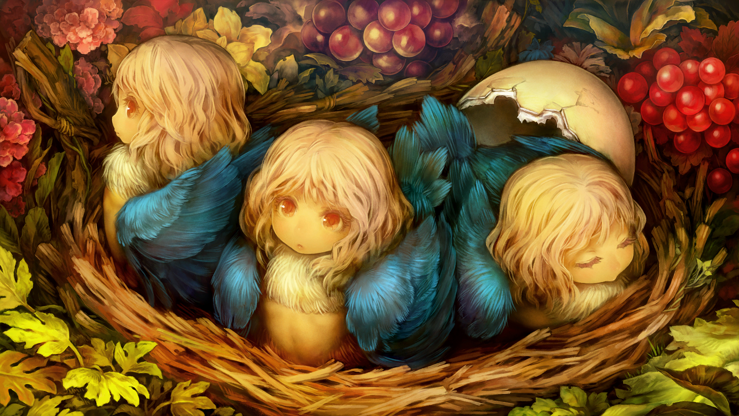 2560x1440 Harpy Chicks Dragon's Crown Wiki Fandom Powered By Wikia - Harpy Painting