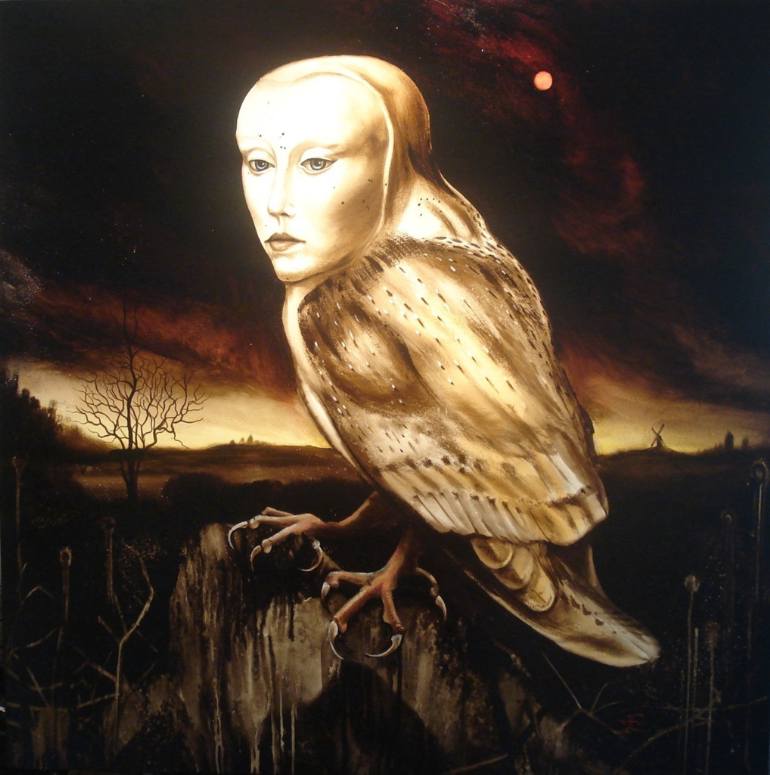 770x775 Saatchi Art Enter The Harpy Painting By Edward Walton Wilcox - Harpy Painting