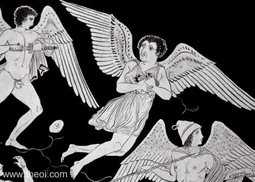 498x355 Boreads Amp Harpies - Harpy Painting