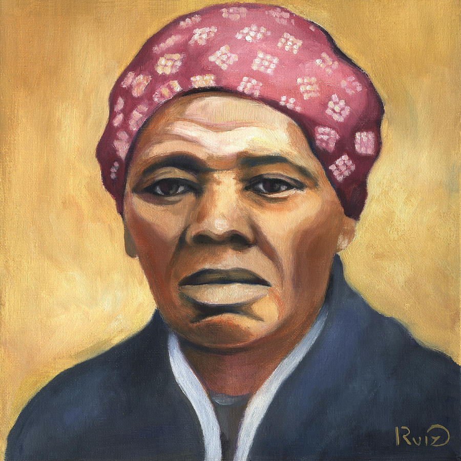 900x900 Harriet Tubman Painting By Linda Ruiz Lozito - Harriet Tubman Painting
