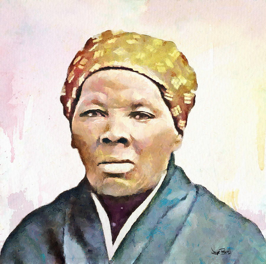 900x893 Harriet Tubman Painting By Wayne Pascall - Harriet Tubman Painting