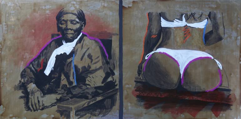 770x381 Saatchi Art Harriet Tubman, Kim Kardashian Painting By John Jackson - Harriet Tubman Painting