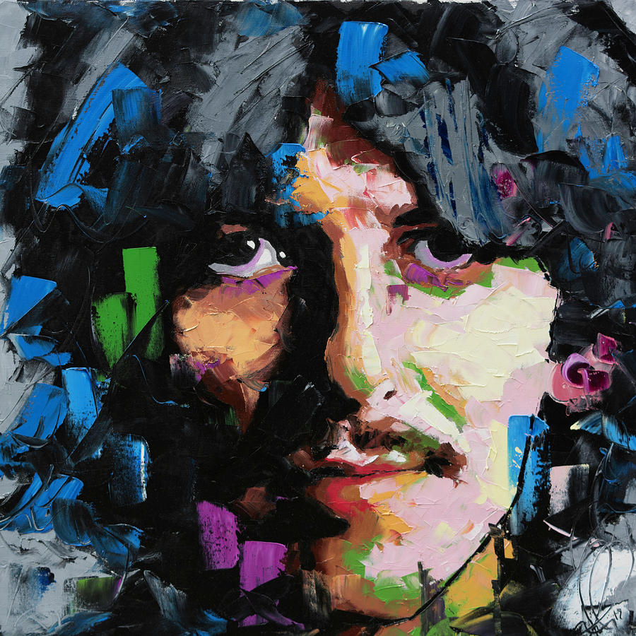 900x900 George Harrison Painting By Richard Day - Harrison Painting