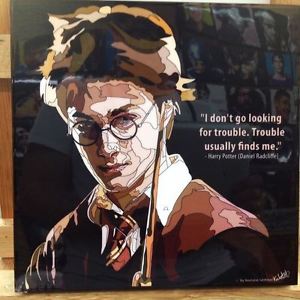 300x300 Harry Potter Canvas Quotes Wall Decals Photo Painting Framed Pop - Harry Potter Canvas Painting