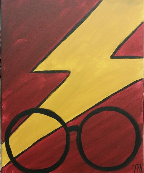 489x588 Wine Amp Canvas - Harry Potter Canvas Painting