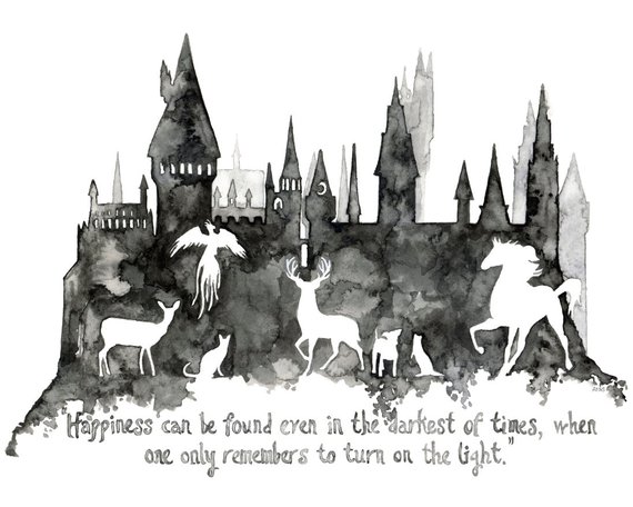 570x456 Harry Potter Painting Hogwarts Painting Jk Rowling - Harry Potter Hogwarts Painting