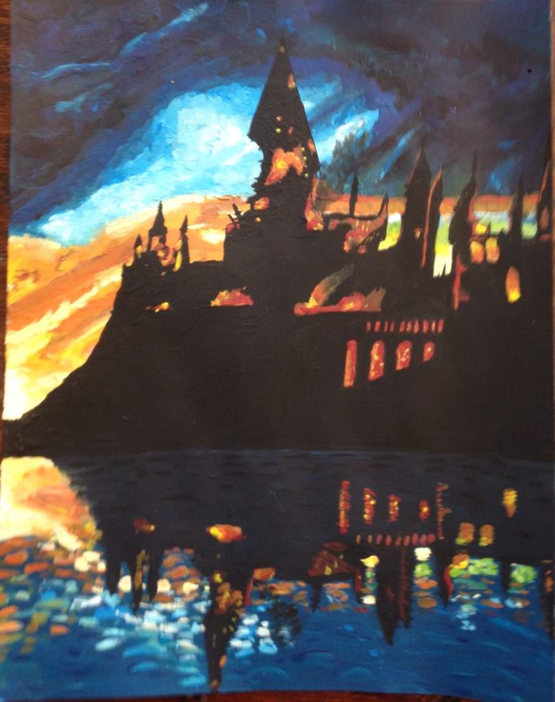 810x1024 Battle Of Hogwarts Painting Harry Potter Amino - Harry Potter Hogwarts Painting