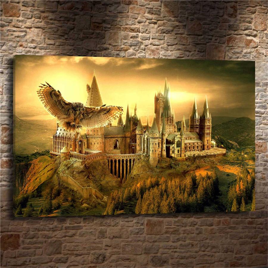 900x900 Best Harry Potter Hogwarts ,home Decor Hd Printed Modern Art - Harry Potter Hogwarts Painting