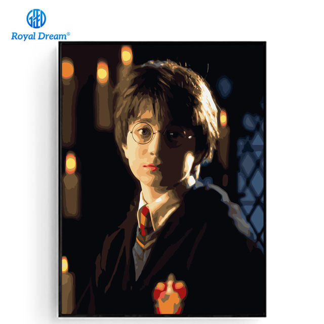 640x640 Harry Potter Poster Hand Painted On Canvas Painting By Numbers - Harry Potter Oil Painting
