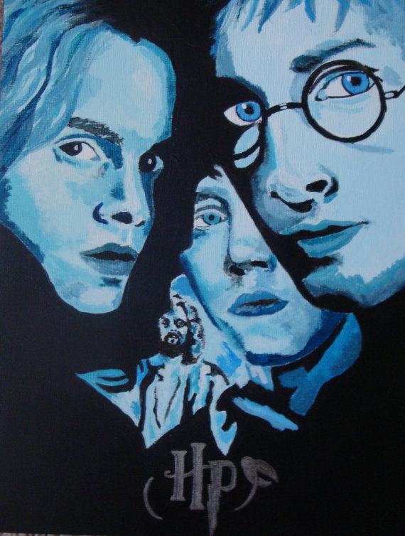 570x754 Harry Potter Poster Paintings Amazing Art Work - Harry Potter Oil Painting