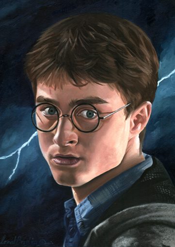 361x510 Harry Potter Oil Painting By Correlation - Harry Potter Oil Painting