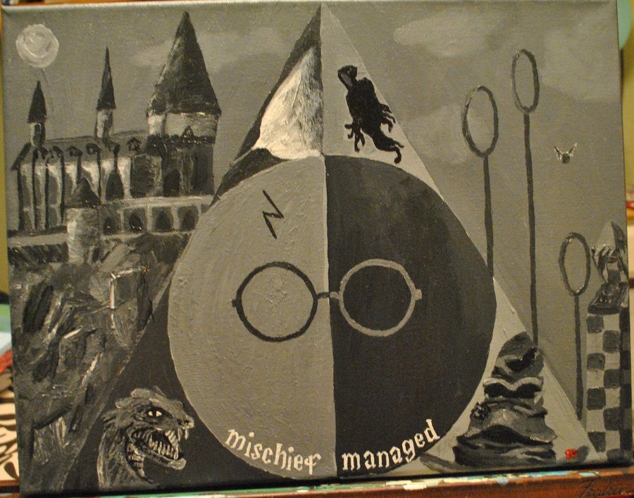 900x706 Harry Potter Painting By Sunsetsplash6652 - Harry Potter Painting