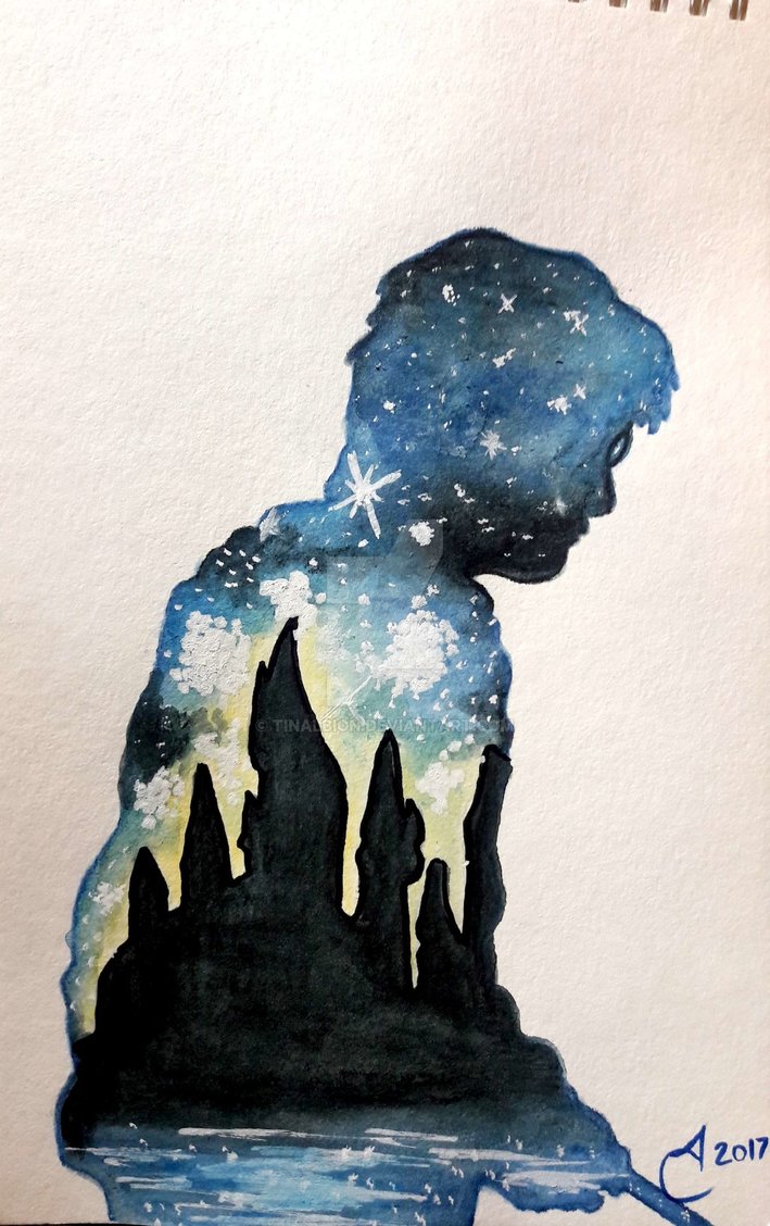 709x1128 Harry Potter Painting By Tinalbion - Harry Potter Painting