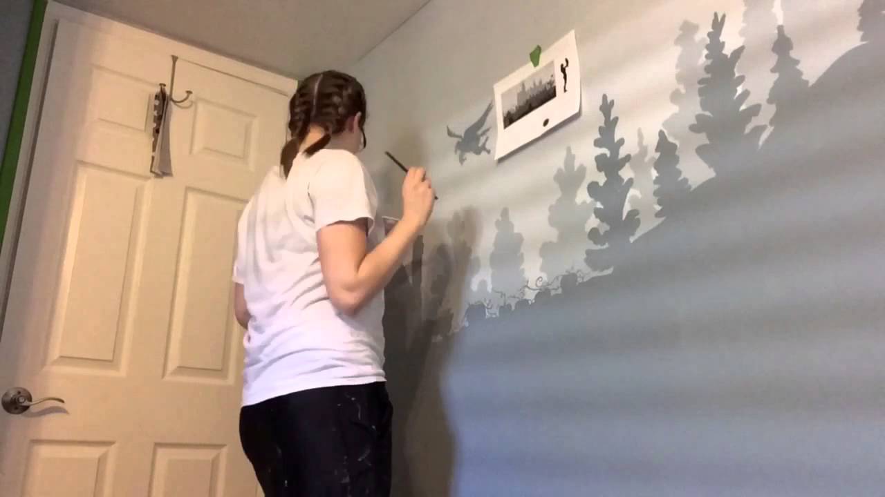 1280x720 Harry Potter Nursery Time Lapse - Harry Potter Wall Painting