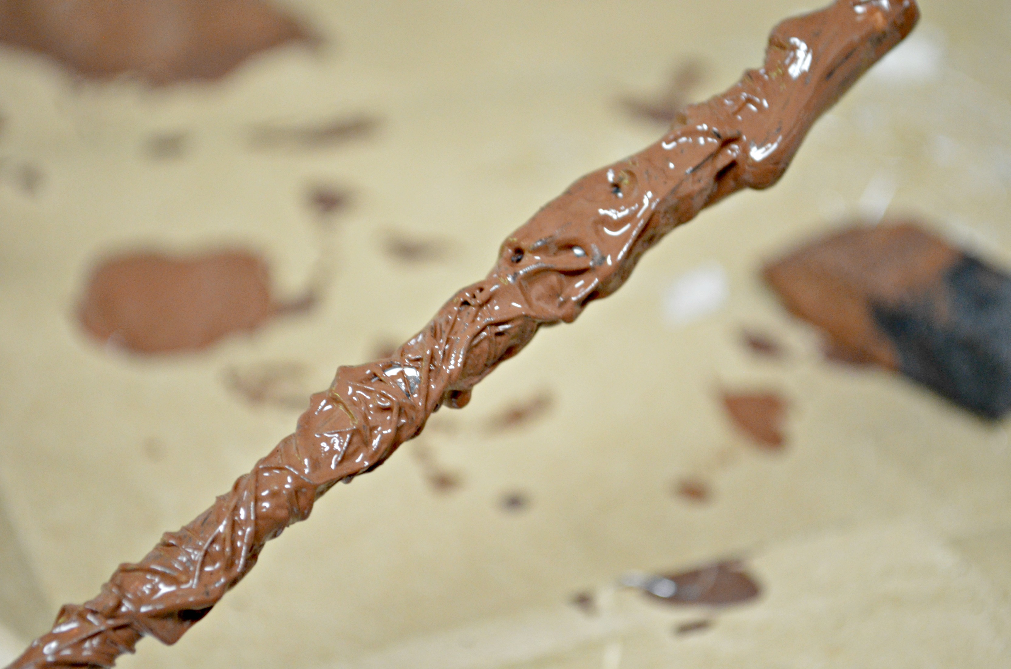 3329x2205 Harry Potter Wizard Wand (Tutorial) Ellie's Bites Decorated Cookies - Harry Potter Wand Painting