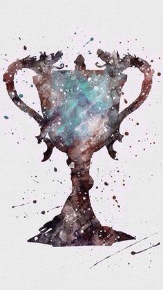 236x420 Hogwarts Harry Potter Art Watercolor Painting Myart - Harry Potter Watercolor Painting