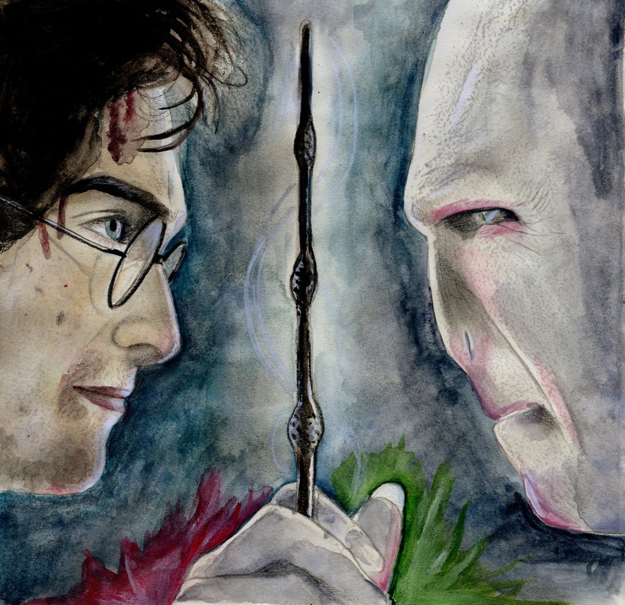 908x879 It All Ends (Harry Potter Watercolor) By Julesrizz - Harry Potter Watercolor Painting