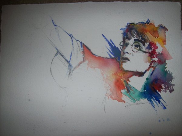 600x450 Harry Potter Watercolor Old By Oswalddent - Harry Potter Watercolor Painting