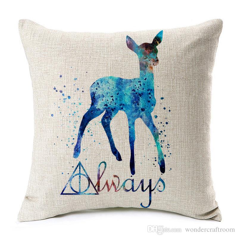 800x800 Harry Potter Cushion Cover Watercolor Painting Sorting Hat - Harry Potter Watercolor Painting