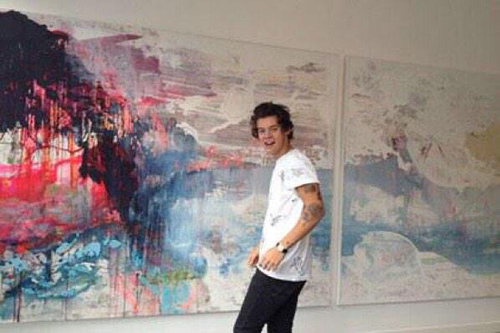 500x333 Image About Harry Styles In My By Zain - Harry Styles Painting
