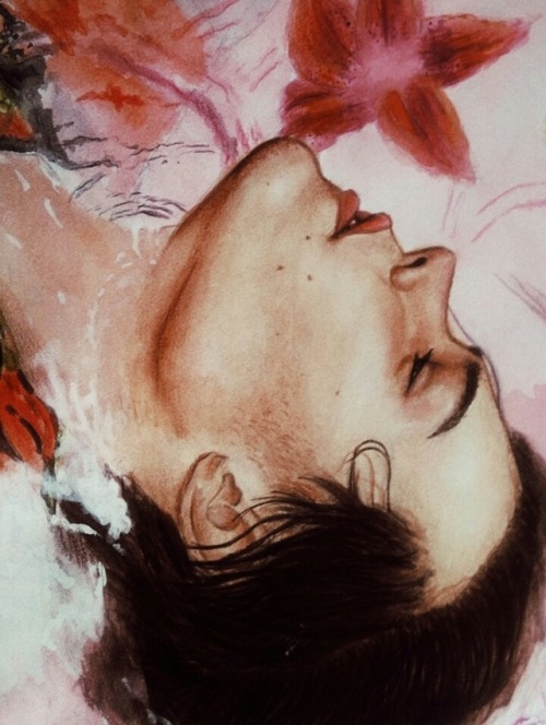 500x664 Harry Styles Watercolor Tumblr - Harry Styles Painting