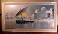 225x131 Vintage Kitsch Sad Puppy Black Velvet Painting Signed - Harry Winkler Painting