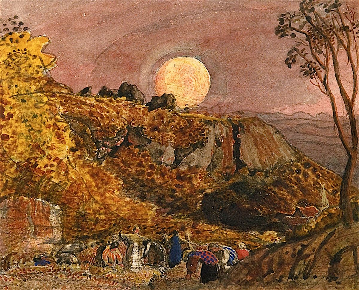 1200x969 Harvest Moon, Shoreham Painting Samuel Palmer Oil Paintings - Harvest Moon Painting